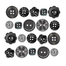 Doodlebug - Boutique Buttons 20 pack - Beetle Black*