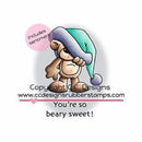 C.C. Designs - Doodle Dragon Cling Stamp 2 Inch X2.5 Inch - Beary Sweet