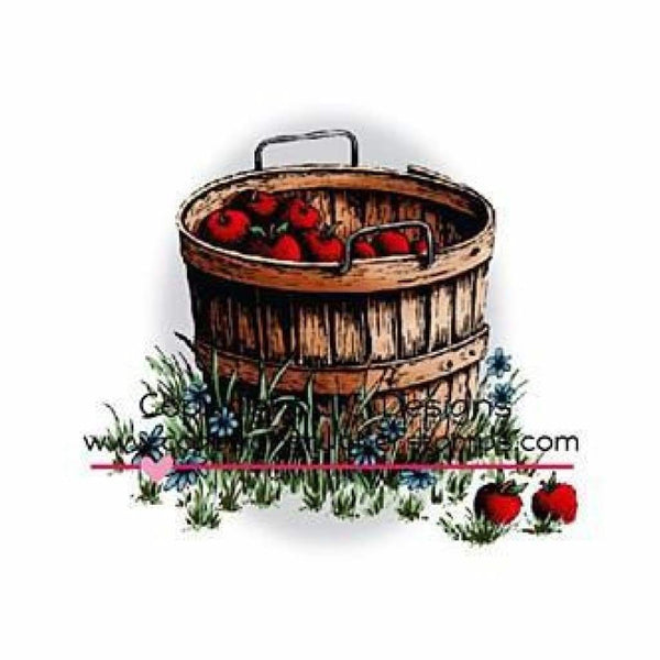 C.C. Designs - Doveart Cling Stamp 3.75X3 Apple Basket