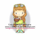 C.C. Designs - Swiss Pixie Cling Stamp 3Inch X1.5Inch - Pina Colada