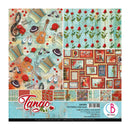 Ciao Bella Double-Sided Paper Pack 90lb 12"X12" 8/Pkg Tango, 8 Designs/1 Each*