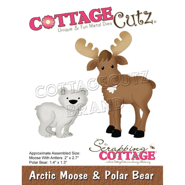 CottageCutz Dies - Arctic Moose & Polar Bear, 1.3in To 2.7in*
