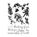 Memory Box - Clear Stamp Set - Winter Greenery*