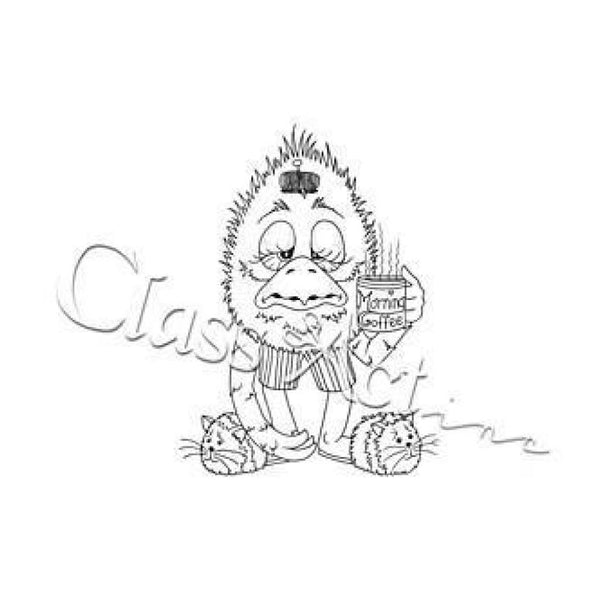 Class Act Cling Mounted Rubber Stamp 2.75 Inch X3.75 Inch Morning Coffee