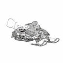 Class Act Cling Mounted Rubber Stamp 4.25 Inch X5.75 Inch Snowmobile