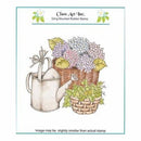 Class Act Cling Mounted Rubber Stamp 5.75 Inch X6.75 Inch Watering Hydrangeas