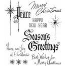 Tim Holtz Cling Stamps 7 inchX8.5 inch - Christmastime