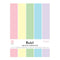 Colorbok 78lb Smooth Cardstock 8.5 inch X11 inch 50 pack Pastel, 5 Colours/10 Each