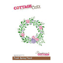 CottageCutz Die - Fresh Spring Floral Wreath 3.5 inch X3.2 inch