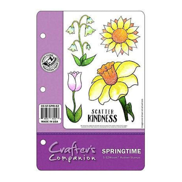 Crafter's Companion Ezmount Cling Set 5.5 Inch X8.5 Inch  Springtime