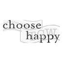 Crafters Workshop Rustic Sign Template 16.5inch X6inch - Choose Happy