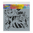 Crafters Workshop Template 12X12 - Flying Cat
