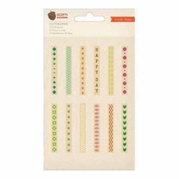 Crate Paper - Acorn Avenue - Printed Clothespins
