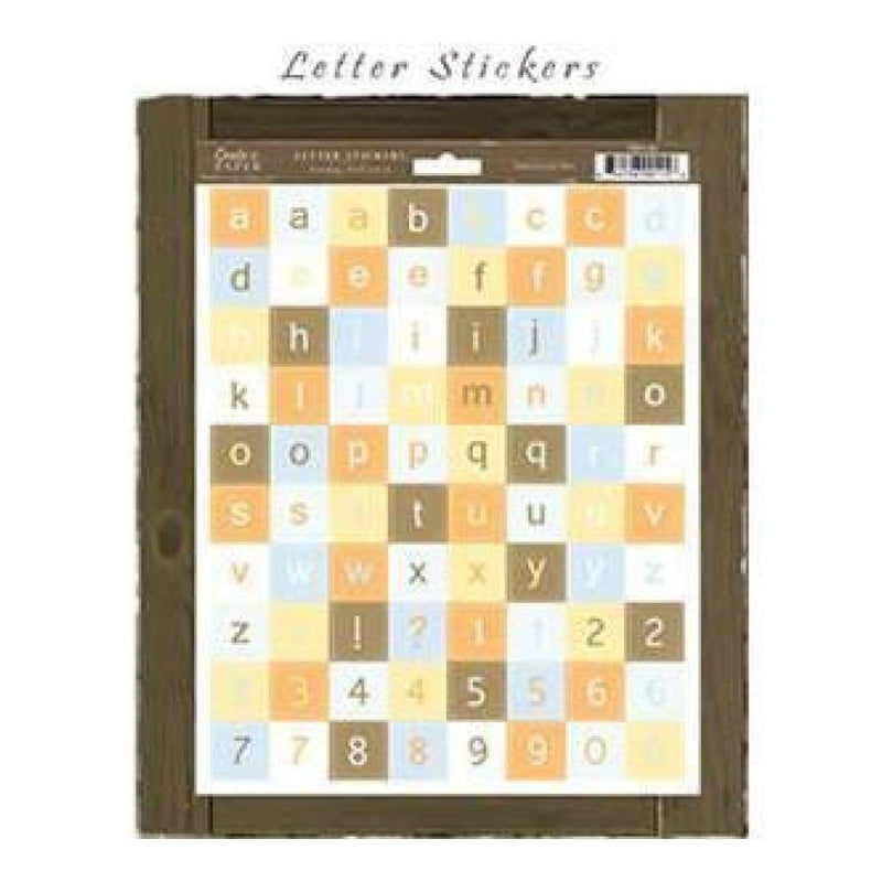 Crate Paper - Cowboy Alphabet & Number Stickers