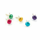 Creative Impressions - Mini Painted Metal Paper Fasteners 3Mm 100 Pack Round - Metallic