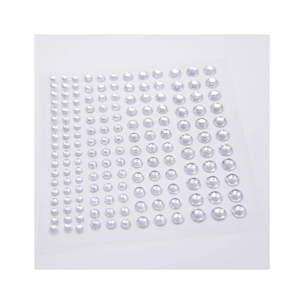 Poppy Crafts Self-Adhesive Rhinestone Sheet - Crystal