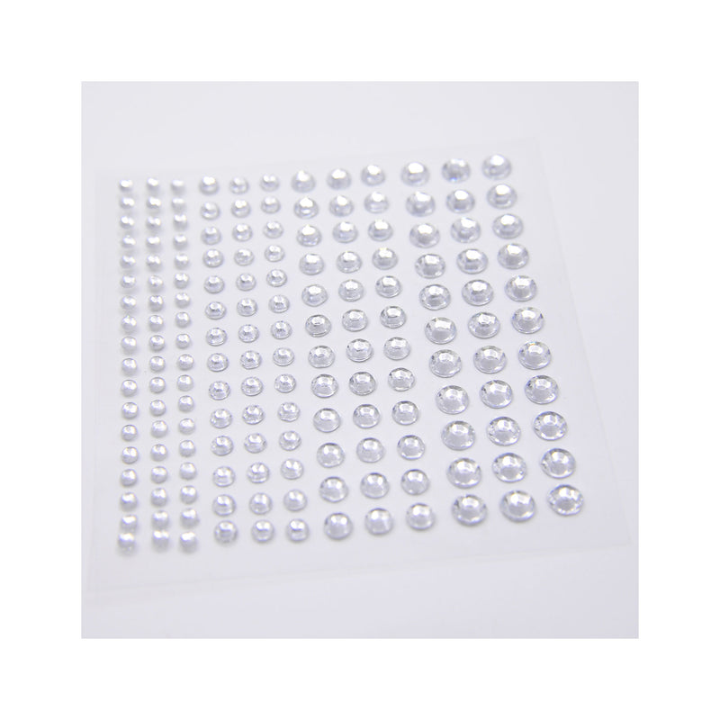 Poppy Crafts Self-Adhesive Rhinestone Sheet -  Crystal
