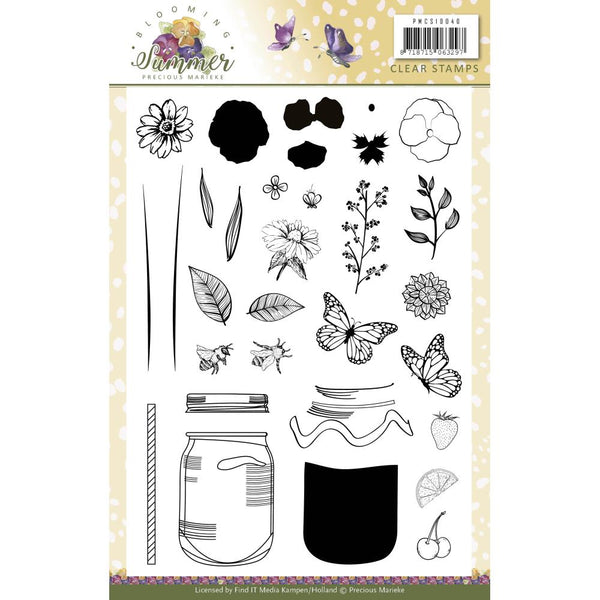 Find It Trading Precious Marieke Clear Stamps 14.8 x 21 cm - Blooming Summer