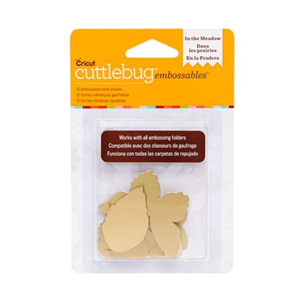 Cuttlebug Embossables Gold Shapes, In the Meadow