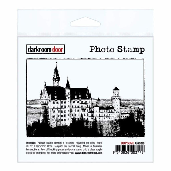 Darkroom Door Cling Stamp 4.5X3 Castle