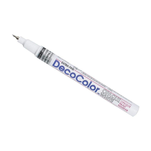 DecoColor Extra Fine Oil-Based Opaque Paint Marker Open Stck White