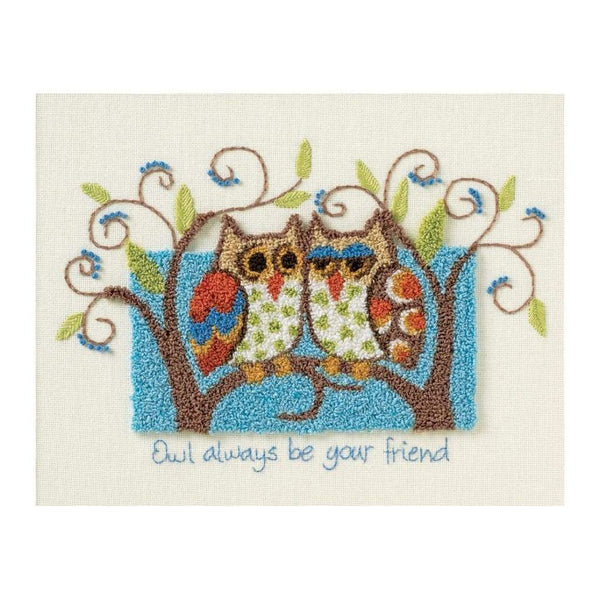 Dimensions Punch Needle Kit 10X8 Owl Always Be Your Friend