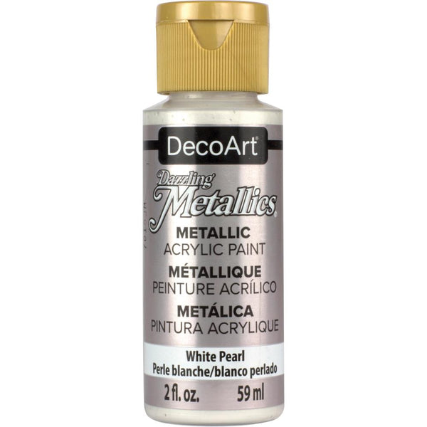Deco Art - Dazzling Metallics Acrylic Paint 2oz - White Pearl