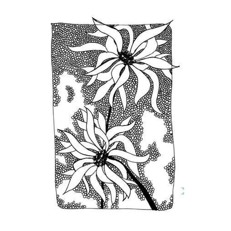 Donna Downey Cling Rubber Stamp 4 Inch X7 Inch - Windswept Petals