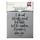 Donna Downey Signature Stencils 8.5inch X8.5inch - Matisse-I Do Not