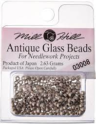 Mill Hill Antique Glass Seed Beads 2.5mm 2.63g - Pewter*
