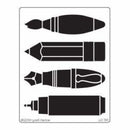 Dreamweaver Metal Stencil 4In. X6.75In. Large Chunky Tools