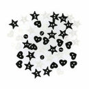 Dress It Up Embellishments - Black/White - Mix