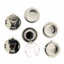 Dress It Up Embellishments - Button Covers Silver