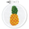 Design Works Punch Needle Kit 3.5 inch Round - Pineapple