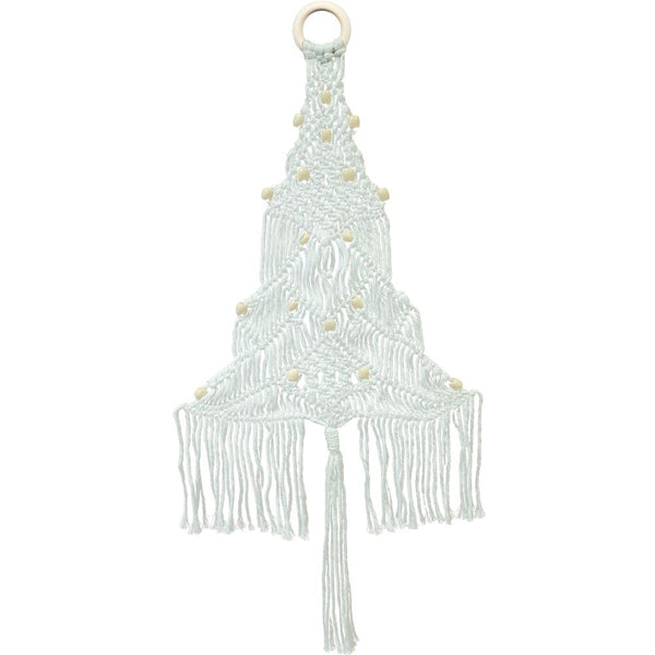 Design Works/Zenbroidery Macrame Wall Hanging Kit 11in x 24in White Tree*