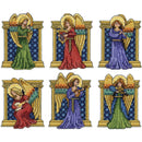 Design Works Plastic Canvas Ornament Kit 3X4 Set Of 6 Medieval Angels (14 Count)*