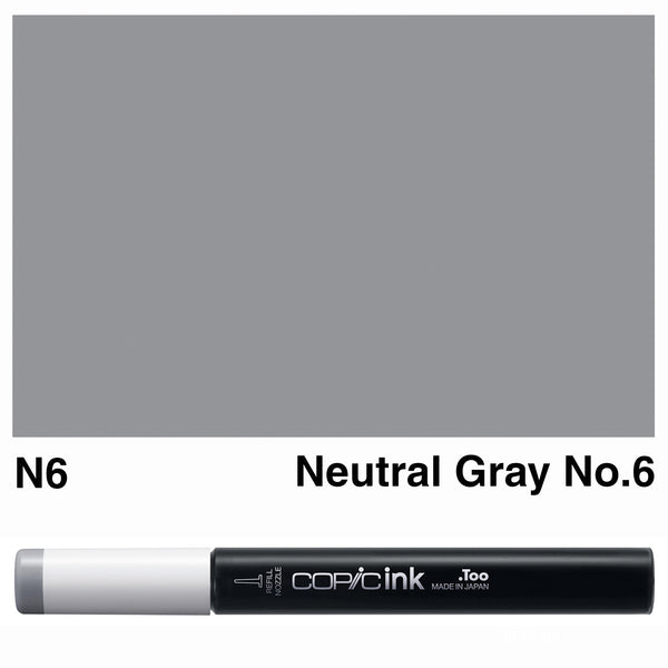 Copic Ink N6-Neutral Gray No.6