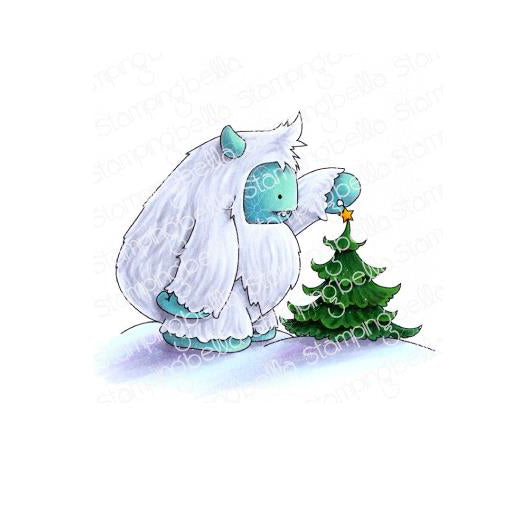 Stamping Bella Cling Stamps - Yeti with A Star On Top - Stamp is approx. 2.75 x 3.5 inches.*