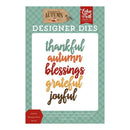 Echo Park - Celebrate Autumn Die Collection - Autumn Blessings