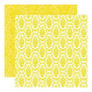 Echo Park - Style Essentials - 5Th Avenue - Sequin Damask 12X12 Inch Double-Sided Paper (Pack Of 10)
