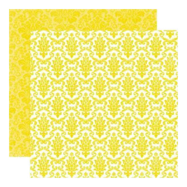 Echo Park - Style Essentials - 5Th Avenue - Sequin Damask 12X12 Inch Double-Sided Paper (Pack Of 10)
