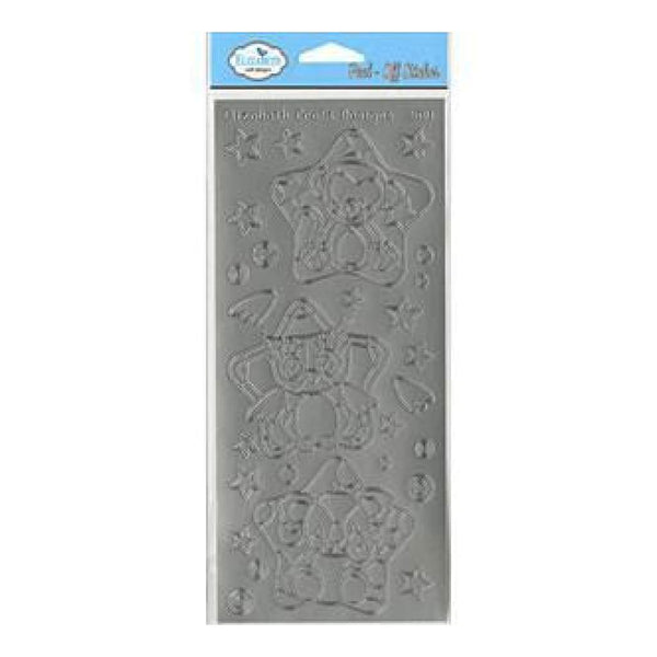 Elizabeth Craft Designs - Star Buddies Peel-Off Stickers Silver