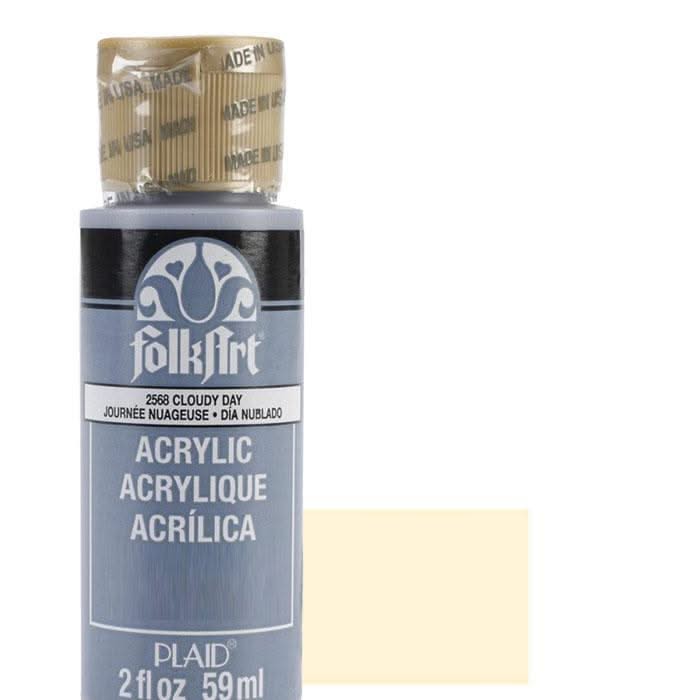 Pittura Acrilica Folkart Multi-Superficie, Bianco, 56,7g – Per Vetro, Tessuto, Legno