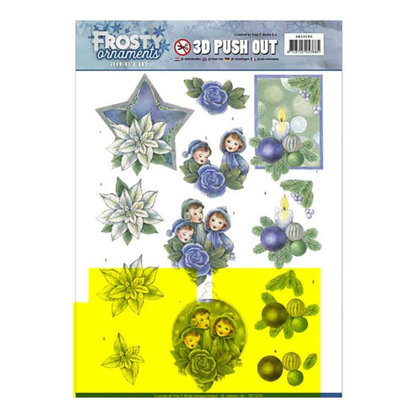 Find It - Jeanines Art - Punchout Sheet - Blue Ornaments