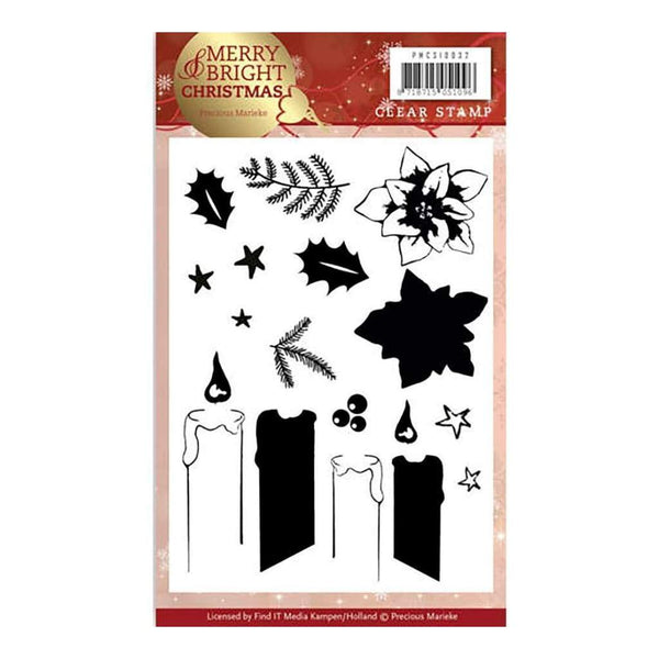 Find It Precious Marieke Merry and Bright Clear Stamps Candle