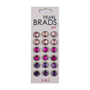 SEI Pearl Brads - Gal 6mm 18pcs