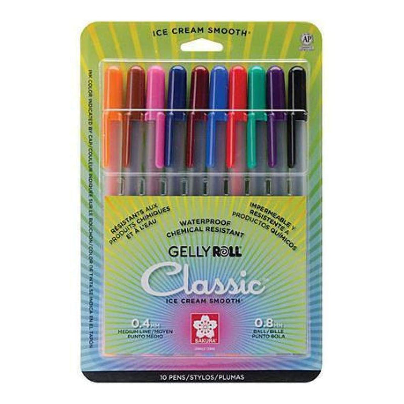 Gelly Roll Medium Point Pens 10 pack - Assorted Colors