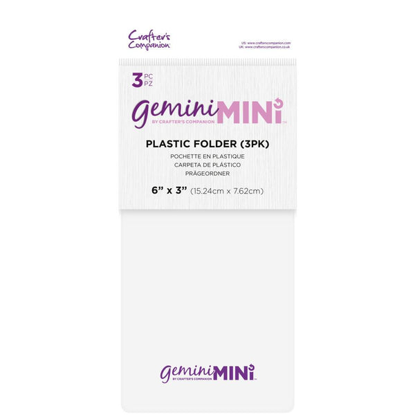 Crafter's Companion Gemini Mini Plastic Folder 6in x 3in 3 pack