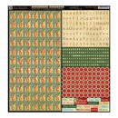 Graphic 45 - 12 Days Of Christmas - Alphabet 12X12 Cardstock Stickers
