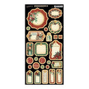 Graphic 45 - A Christmas Carol Chipboard Die-Cuts 6Inch X12inch  Sheet Journaling